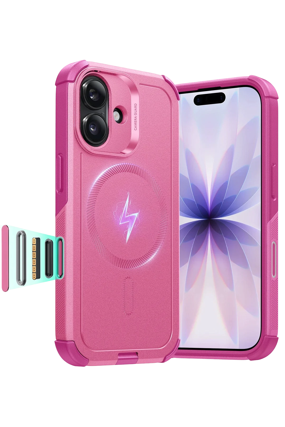 ESR Apple iPhone 17 Cyber Tough Magsafe Kapak - Pembe